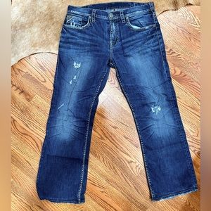 Men’s Silver Denim Jeans